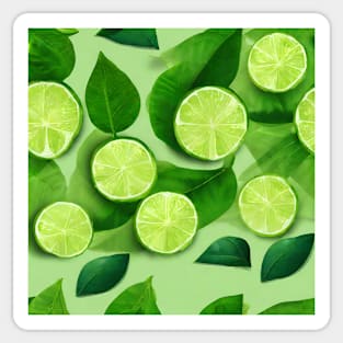 Limes on green Sticker